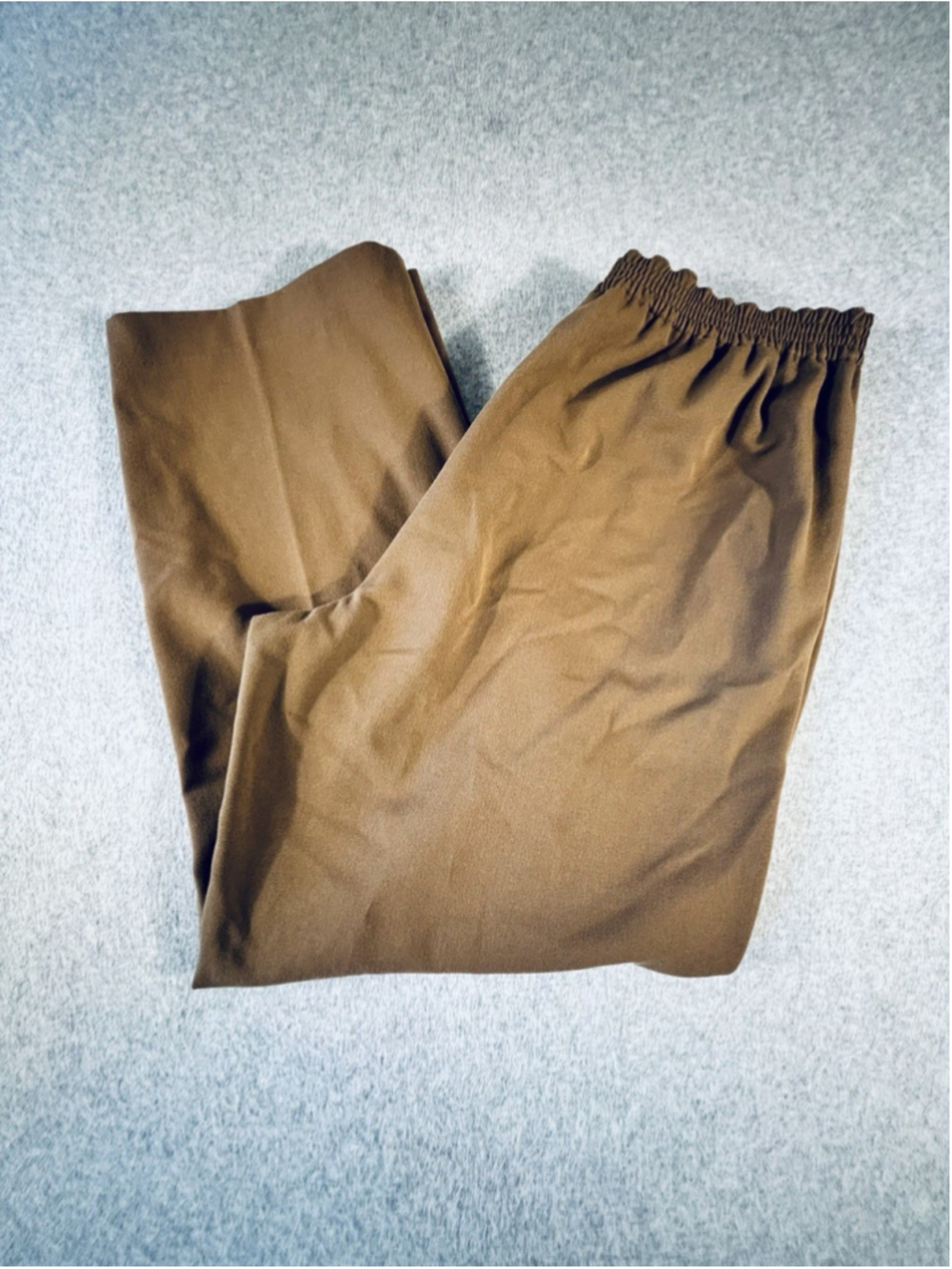 Alfred Dunner Women’s Size 10 Brown Pull-On Wide Leg Dress Pants Stretch